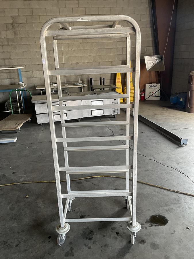 Used NEW AGE INDUSTRIAL ALUMINUM SHEET PAN RACK – MODEL 6263RVB