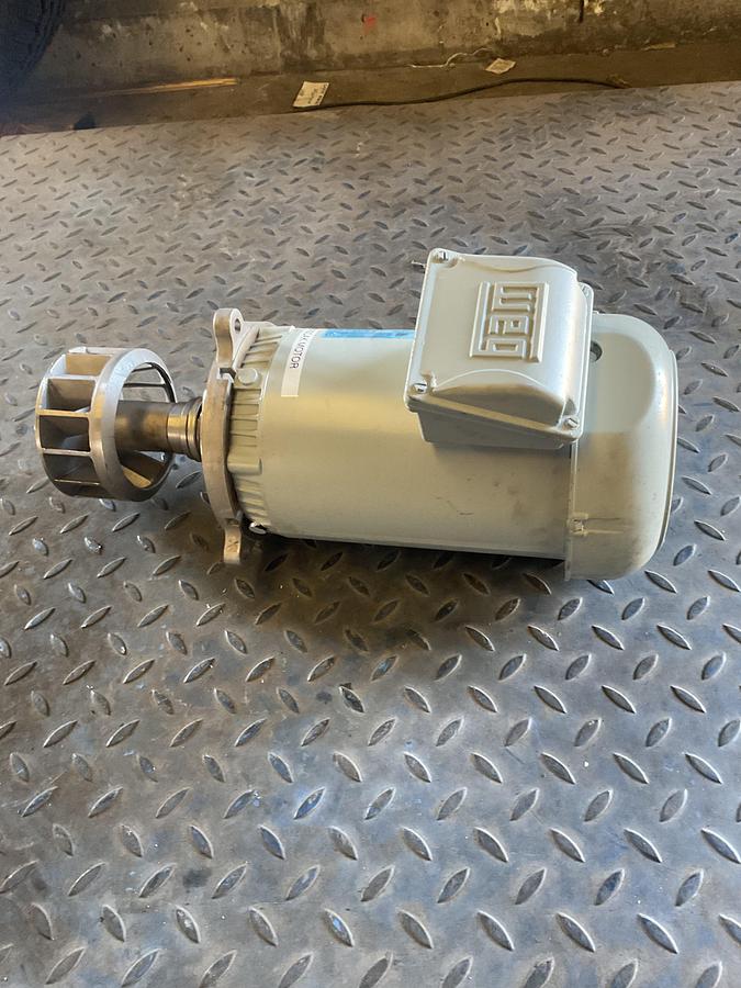 Used WEG NEMA PREMIUM 2 HP ELECTRIC MOTOR – 3 PHASE, 230/460V, TEFC, IP55