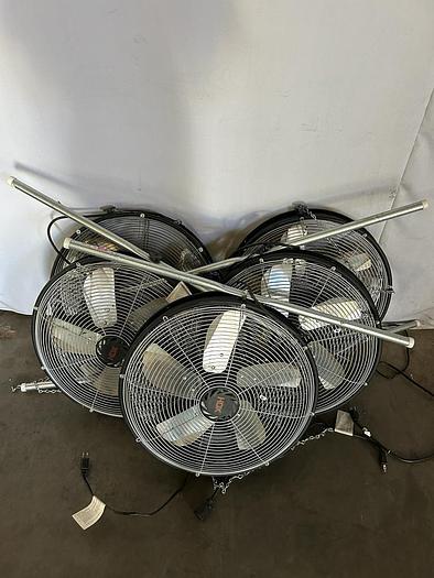 Used HIGH VELOCITY FLOOR FAN 20-IN 3-SPEED INDOR.
