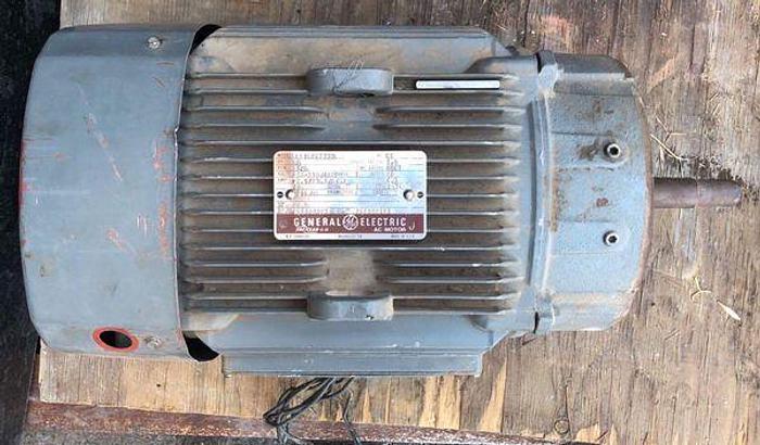 Used GENERAL ELECTRIC  A/C MOTOR 10 HP GE 5K215FL2773 !