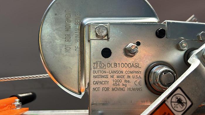 Used 600 LB CAPACITY MATERIAL LIFT; MLM20- STD BASE/FORKS !