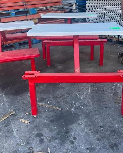 Used COMMERCIAL FOOD COURT PICNIC TABLE