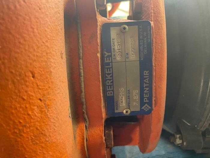 Used US MOTOR WATER PUMP, 5HP; 3PH; 1760 RPMS; FK39