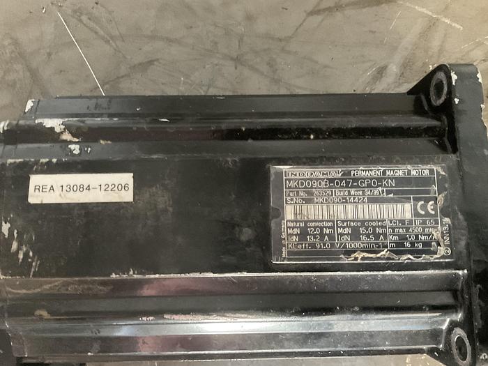 Used INDRAMA PERMANENT MAGNET MOTOR; MKDO90B-047-GPO-KN