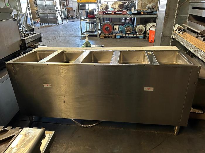 Used 5 WELLS-ELECTRIC STEAM TABLE SW-SE-24B-DR-MT ./