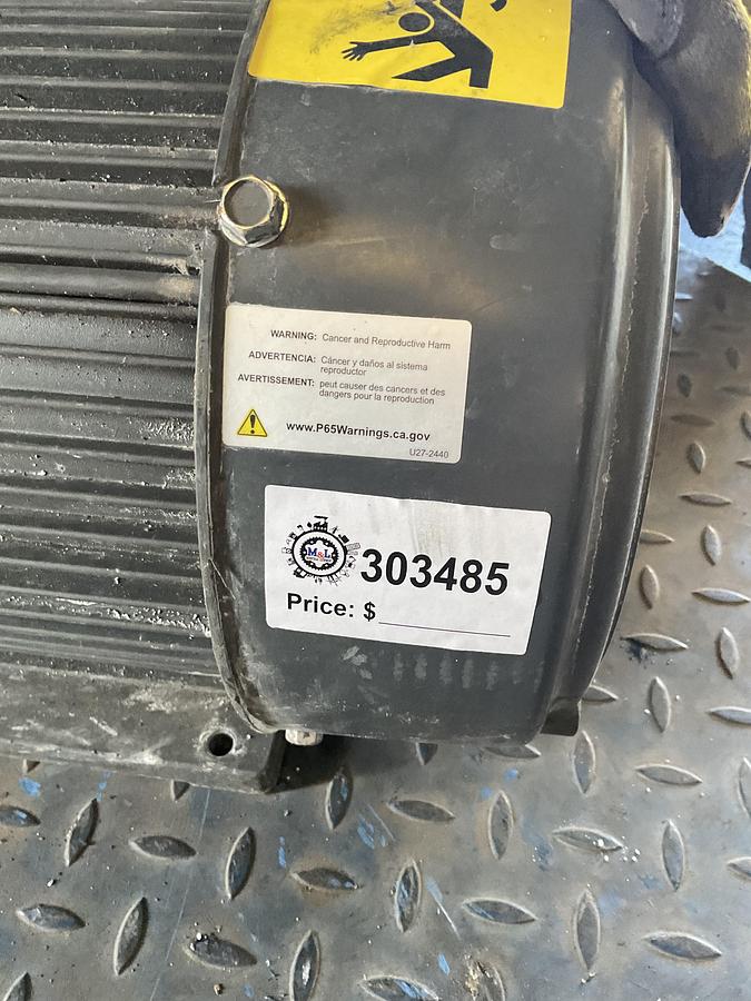 Used US MOTORS / NIDEC ELECTRIC MOTOR WITH BERKELEY PUMP – 10 HP, 3 PHASE, 208–230/460V, TEFC