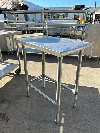Used 2.5 FT STAINLESS STEEL WORK TABLE !