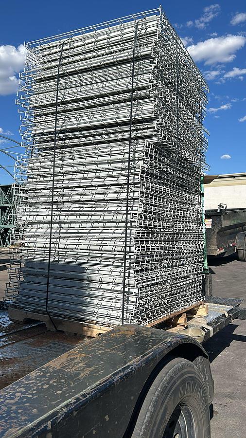 Used 42" X 46" USED WIRE DECKIG FOR PALLET RACKING
