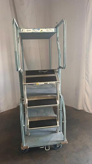 Used CANNON EASY STOCK, STOCKING CART LADDER STEP !