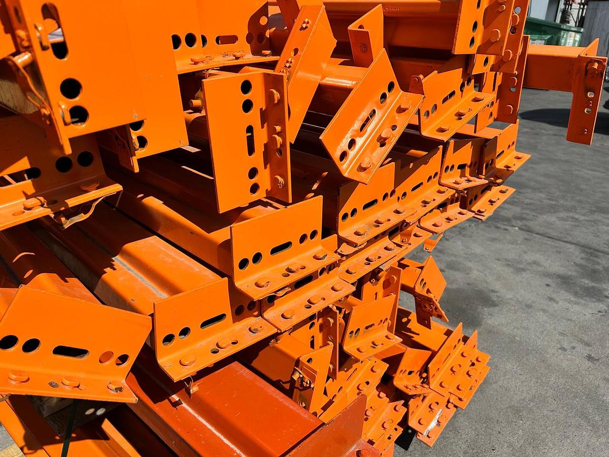 Used 9FT TEARDROP STYLE BEAMS FOR PALLET RACKING