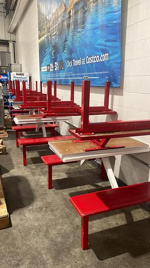 Used COMMERCIAL FOOD COURT PICNIC TABLE