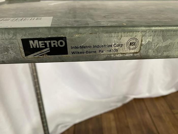 Used ALUMINIUM TABLE WITH UNDER SHELF !