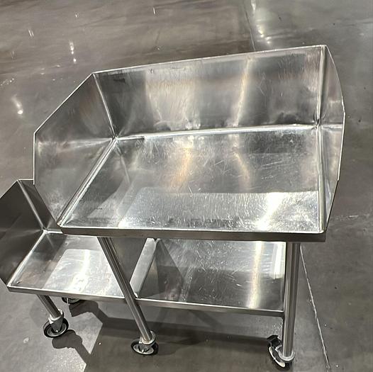 Used STAINLESS STEEL ROLLING EQUIPMENT STAND