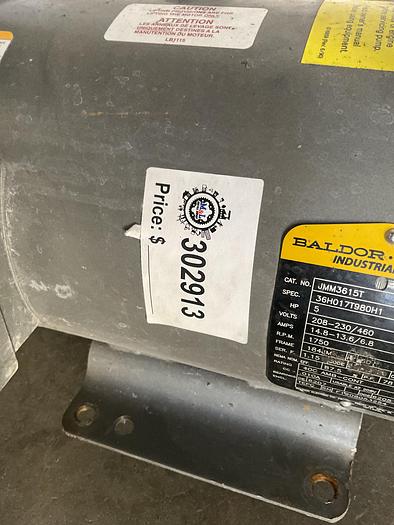 Used BALDOR INDUSTRIAL WATER PUMP, JMM3515T, 5 HP: 3 PH: 1750 RPM !