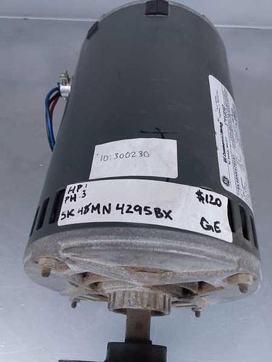 Used  GE AC MOTOR 1 HP; 3PH; 1725 RPM; 5K48MN4295BX