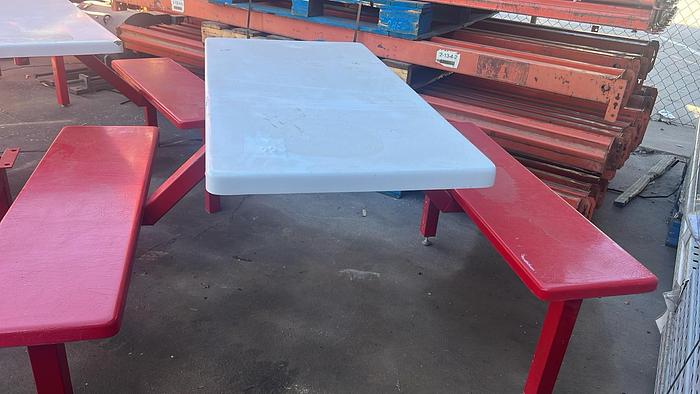 Used COMMERCIAL FOOD COURT PICNIC TABLE