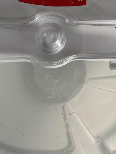 Used RUBBERMAID 32 GAL. BRUTE CONTAINER WITH LID AND DOLLIE