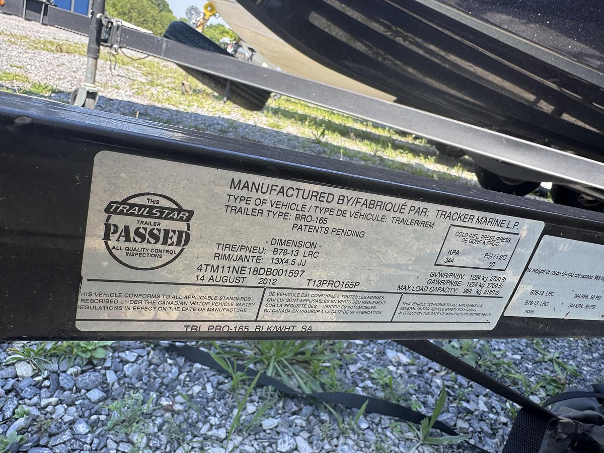 Used 2013 Bass Tracker Pro 165