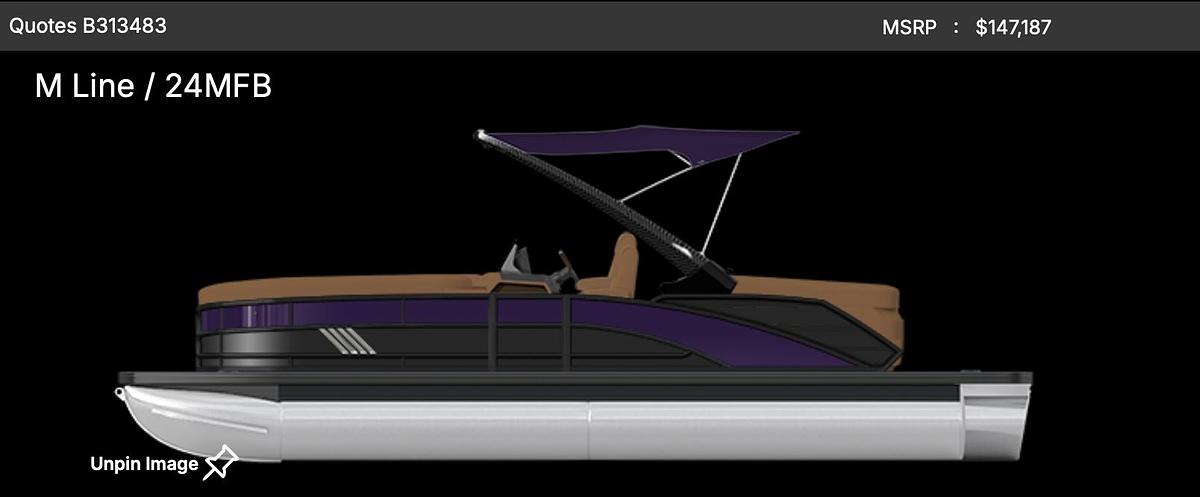 2026 Bennington 24 MFB Carbon Arch