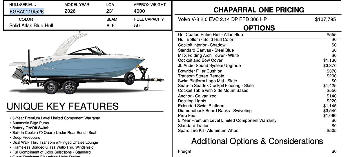 2026 Chaparral GTS 3