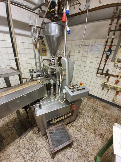 Used HAMBA filling system designed for filling crumbles.