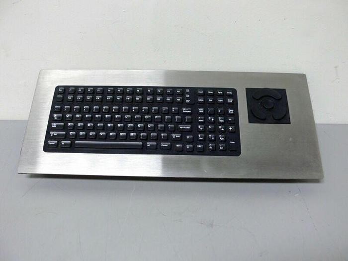 Used Allen Bradley 6185-Cbz Bbzz Fc15/a Flat Panel Monitor W/ Texas Pm-2000 Keyboard