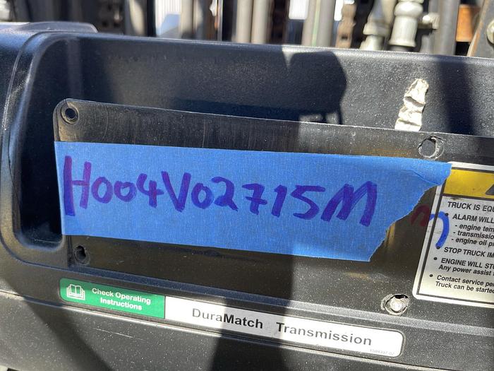 Used 12,000 POUND HYSTER MODEL S120FT ROLL CLAMP FORKLIFT WITH 60" CASCADE CLAMP