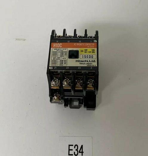 Used Preowned Hitachi H10C 600 VAC 100 V 50 Hz AC Magnetic Contactor Warranty