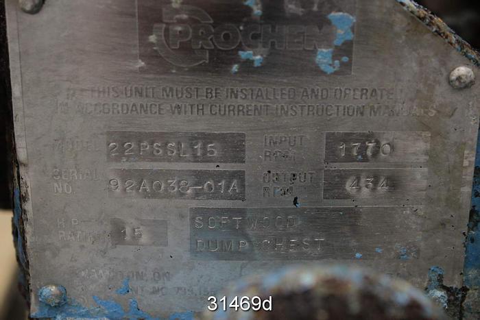 Used Prochem 22PSSL15 Side Mount Agitator #31469