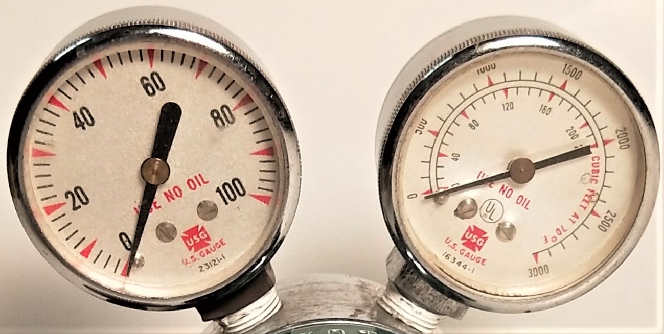 Used Unibraze Single Stage Nitrogen Regulator