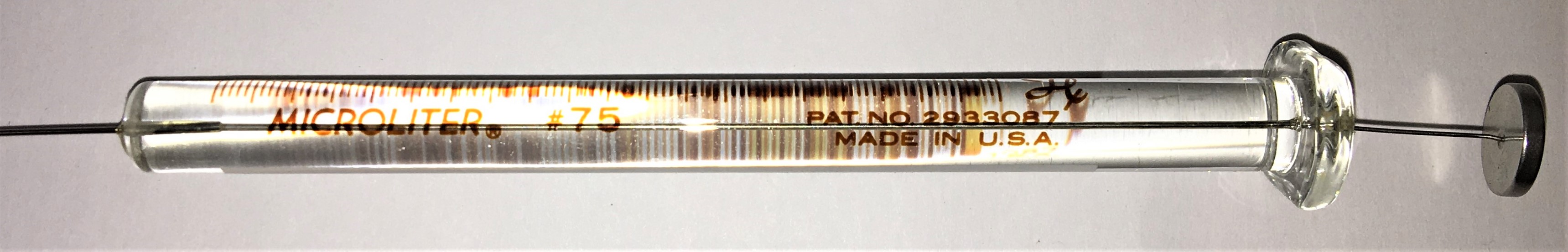 Used Hamilton 87900 Microliter #75-N Injection Syringe - 5μL