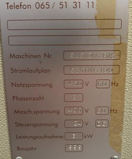 Used TECHNICA ZSM 5100-815 CNC CENTER HOLE GRINDER