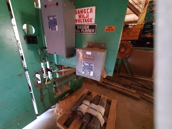 Used Timesavers TBO.25.SD 25" Wide Capacity Abrasive Planer, (2) 75HP motors, 3 Phase