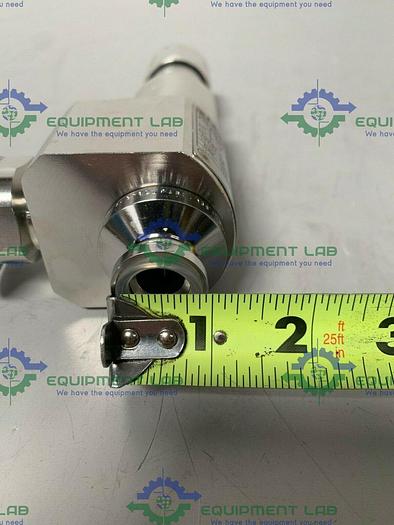 Used Leser 4814.7694 Stainless Steel Flow Valve w/ 1" & 3/4" Sanitary Fittings