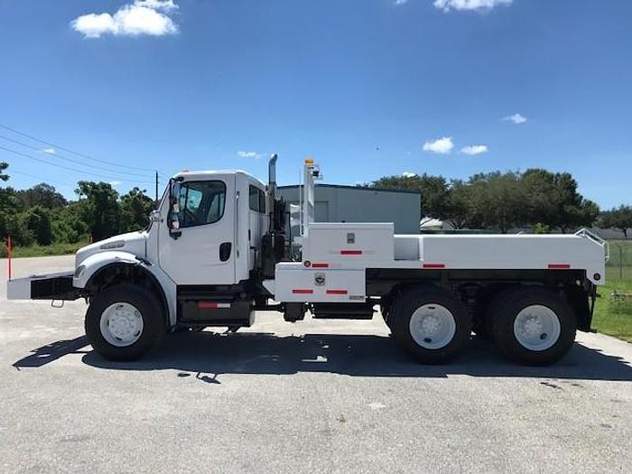 Used 2007 Freightliner M2-106 6X6 12ft Flatbed Winch Truck - C87324