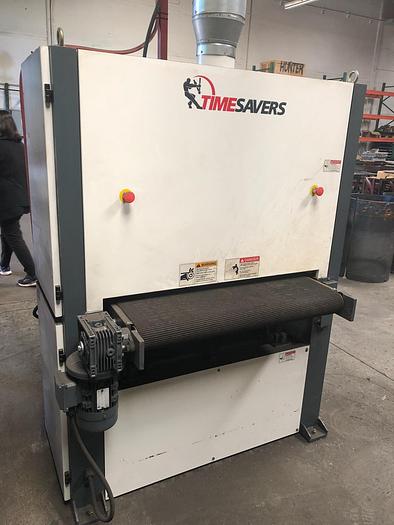 Used 2016 37” Timesaver Series 1200 Dry Belt Sander w. Wet Dust Collector
