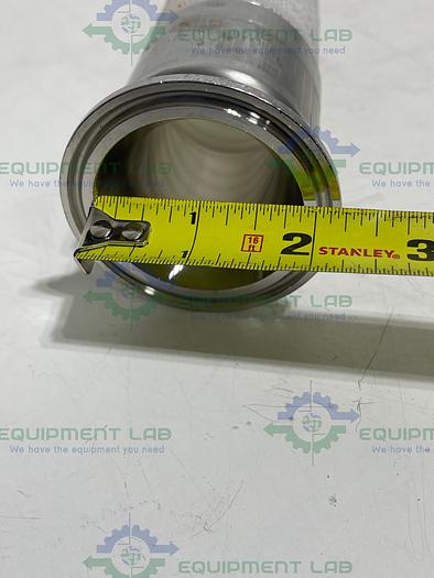 Used Sani Tech  45" Silicone Hose w/ 2" Sanitary Fitting