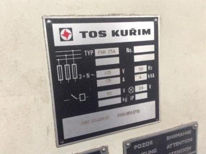 Used TOS FNK25A Turret Milling Machine
