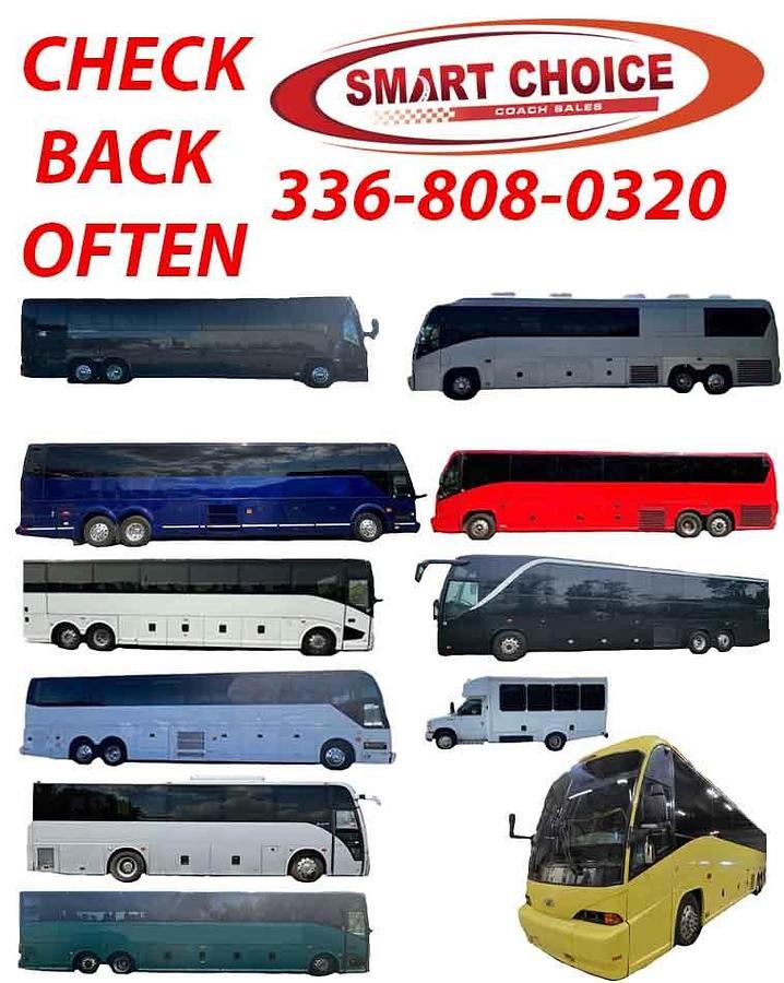 Used More buses to come! Such as Prevost, MCI, Van Hool, and Shuttle Buses