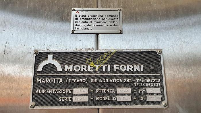 Used Mudffled Gas turbo Kiln Moretti mod. FDTM4