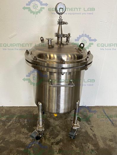 Used Steel Pro   T-2021 Stainless Steel 17 Gallon Vessel 14.9 PSIG w/ Valve & Gauge