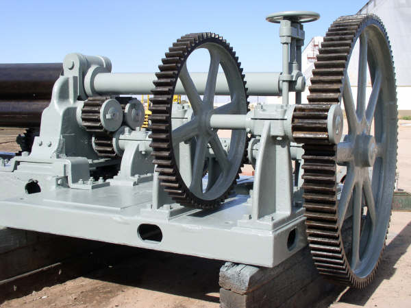 Used 16' x 7/8" Hilles & Jones Plate Bending Roll; Pyramid Type; Vari-Speed; Hyd. Drop End; New Controls; Recon.; 50 HP Main Drive