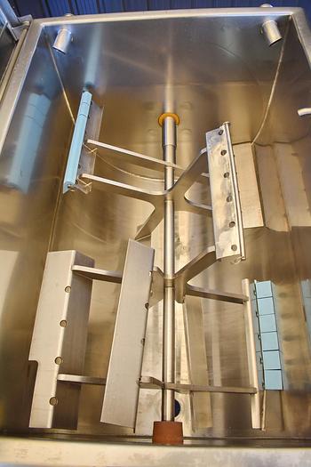 Used USED TUCS PADDLE BLENDER WITH SCRAPERS, 25 CUBIC FEET, JACKETED & INSULATED, 316 STAINLESS STEEL