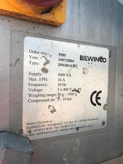 Used BILWINCO MULTIHEAD WEIGHER AND ELEVATOR