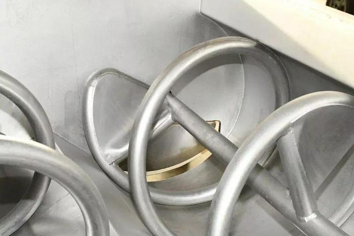 Used 3,000# AMFEC VACUUM TWIN SHAFT RIBBON BLENDER - S/S