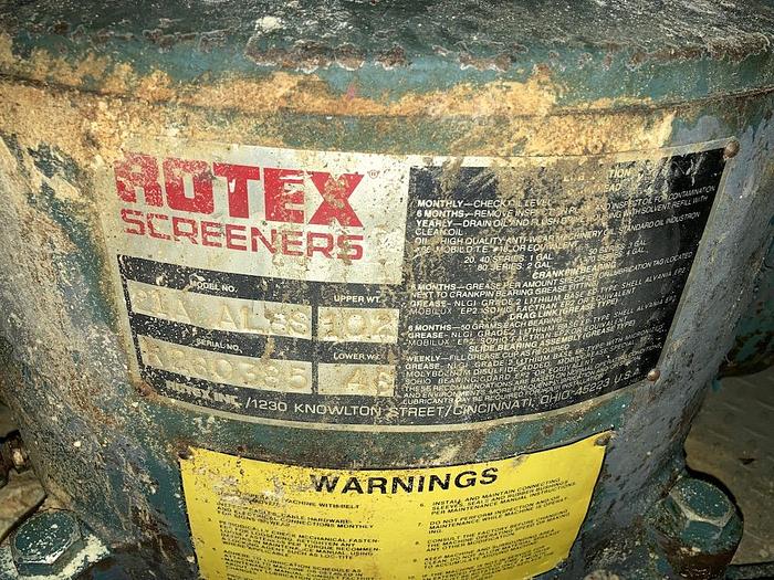 Used 21" X 86" ROTEX SCREENER - STAINLESS STEEL