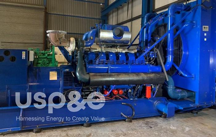 Used 1.3 MW 1995 Used Perkins 4012-46TAG2A Diesel Generator Set