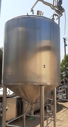 Used Tank, 1,500 Gallon, 316 S/ST, APV, 6' x 6'6", Insul, Sani, E #S743269
