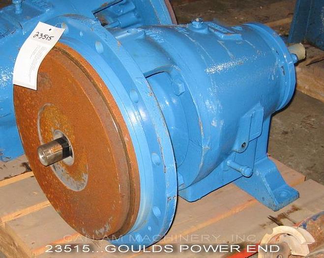 Used Goulds 3175S Power End, With 18" Iron Backing Plate, Ductile Iron Stuffing Box, Packing #23515