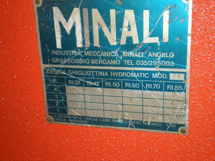 Usato CESOIA MINALI IDRAULICA 2000 X 10